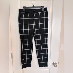 Express columnist crop pants in checker